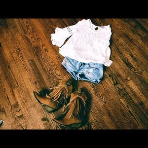 Fringe Suede Boots Country Cowboy leather